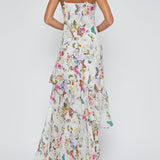 Viola Asymetric Cowl Neck Gown