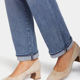 Relaxed Straight Roll Cuff Pants