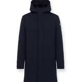 Medium Length Quilted Jacket with Button Closure