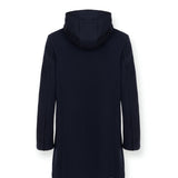 Medium Length Quilted Jacket with Button Closure