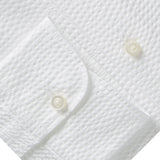 Summer White Crinkle Textured Hybrid Shirt