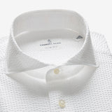 Summer White Crinkle Textured Hybrid Shirt