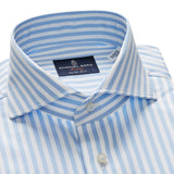 Poplin Blue Stripped Sport Luxury Shirt