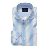 Poplin Blue Stripped Sport Luxury Shirt