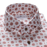Summer Red Textured Hybrid Shirt