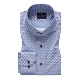 Poplin Blue Print Sport Luxury Shirt