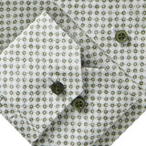 Poplin Green Print Sport Luxury Shirt