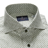 Poplin Green Print Sport Luxury Shirt