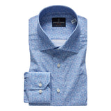 Poplin Blue Printed Sport Luxury Shirt