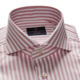 Poplin Pink Stripped Luxury Shirt