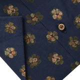 Poplin Short Sleeves Floral Print Sport Shirt