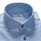 Modern 4flex Chain Link Print Stretch Knit Shirt