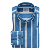 Modern 4Flex White Stripped Stretch Knit Shirt