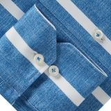 Modern 4Flex White Stripped Stretch Knit Shirt
