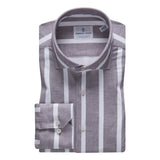 Modern 4Flex Grey Stripped Stretch Knit Shirt