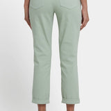 Stretch Cuffed Margot Girlfriend Ankle Jeans