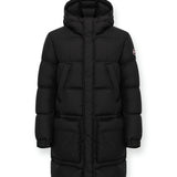 Long Length Quilted Jacket with Drawstring Adjustment
