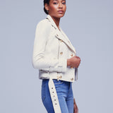 Billie Belted Leather Jacket