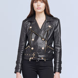 Billie Belted Leather Jacket