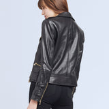 Billie Belted Leather Jacket