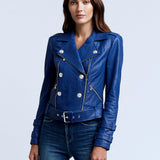 Billie Belted Leather Jacket