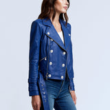 Billie Belted Leather Jacket