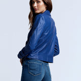 Billie Belted Leather Jacket