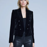 Brooke Double-Breasted Crop Blazer
