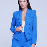 Brooke Double-breasted Crop Blazer
