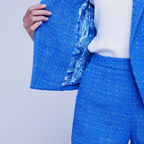 Brooke Double-breasted Crop Blazer