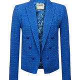 Brooke Double-breasted Crop Blazer