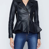 Lyric Peplum Biker Jacket