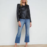 Lyric Peplum Biker Jacket