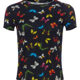 Ressi Short Sleeves Crew Butterflies