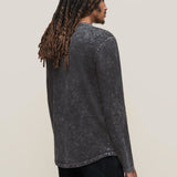 Craig Long Sleeve Slub Cotton Crew with Velvet Wash