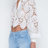 Odelia Crop Buttondown