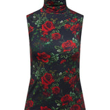 Ceci Sleeveless Turtle Neck Rose