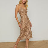 Kazuko Lasercut Midi Dress