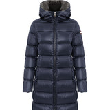Medium Length Down Jacket with Fur detail