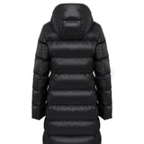 Medium Length Down Jacket with Fur Detail