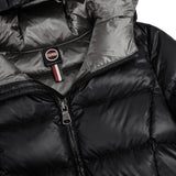 Medium Length Down Jacket with Fur Detail