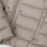 Quilted Down Jacket with Drawstring Adjustment