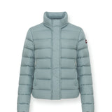 Quilted Down Jacket with Drawstring Adjustment