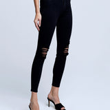 Margot High Rise Destructed Knee Skinny Jean