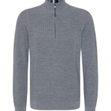 (25-2058) Steffen Feel Good Sportive Quarter-Zip Sweater