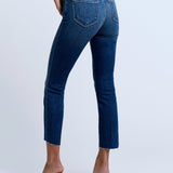 Sada High Rise Crop Slim Denim