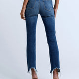 High Line High Rise Skinny Destroyed Denim