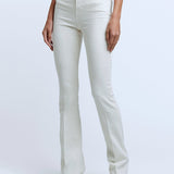Ruth High-Rise Straight Raw Hem Pants