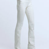 Ruth High-Rise Straight Raw Hem Pants