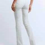 Ruth High-Rise Straight Raw Hem Pants